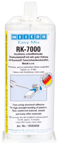 Weicon Easy-Mix RK-7000 kétkomponensű szerkezeti ragasztó 50g