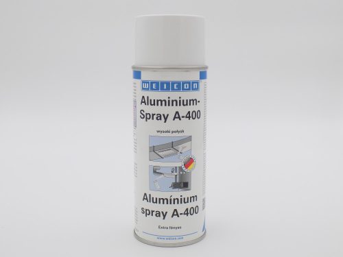 Weicon Alumínium Spray A-400 - fényes változat 400 ml - hőálló: +800°C-ig