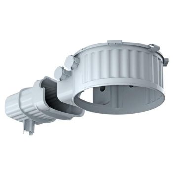   Kaiser 128230 HaloX 180 lámpa és hangszóró doboz vasbeton mennyezetbe 190 mm hosszú trafóalagúttal