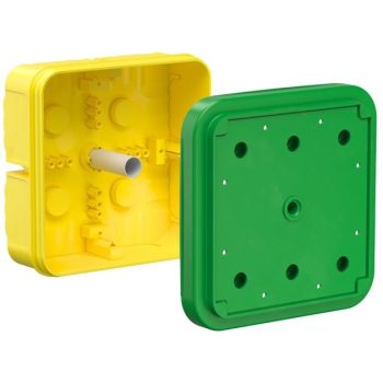   Kaiser 129602 vasbetonba építhető 180x180 mm elágazó és kötődoboz