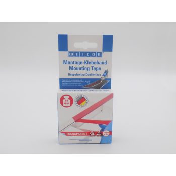   Üvegtiszta kétoldalon tapadó, UV-álló szerelő ragasztószalag (teherbírás: 80 kg/m) 3 méter