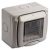Palazzoli 630011 domoTER 1 modulos falonkívüli tokozat előlappal, gumimembránnal, IP55
