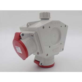   Mennekes 92916 DELTA-BOX függeszthető tokozat 1×16A,2s+f,230V | 2×16A,5p,400V aljzatokkal IP44