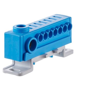   FTG ECB KS74H1N 1-fázisú, CU, 76A/450V elosztó kapocs blokk, kék 1/10