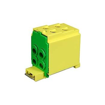   FTG KVIAC12035YG univerzális sorkapocs, átvezető blokk 6-35mm2 2/2 pólus sárga-zöld 1/10