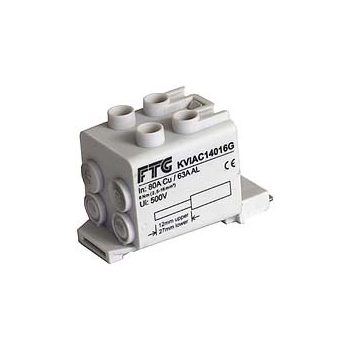   FTG KVIAC14016G univerzális sorkapocs, átvezető blokk 2,5-16mm2 4/4 pólus szürke 1/10