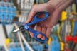 WeiconTOOLS No. 35 villanyszerelő erősített kábelvágó olló praktikus övre csipeszelhető tartóval